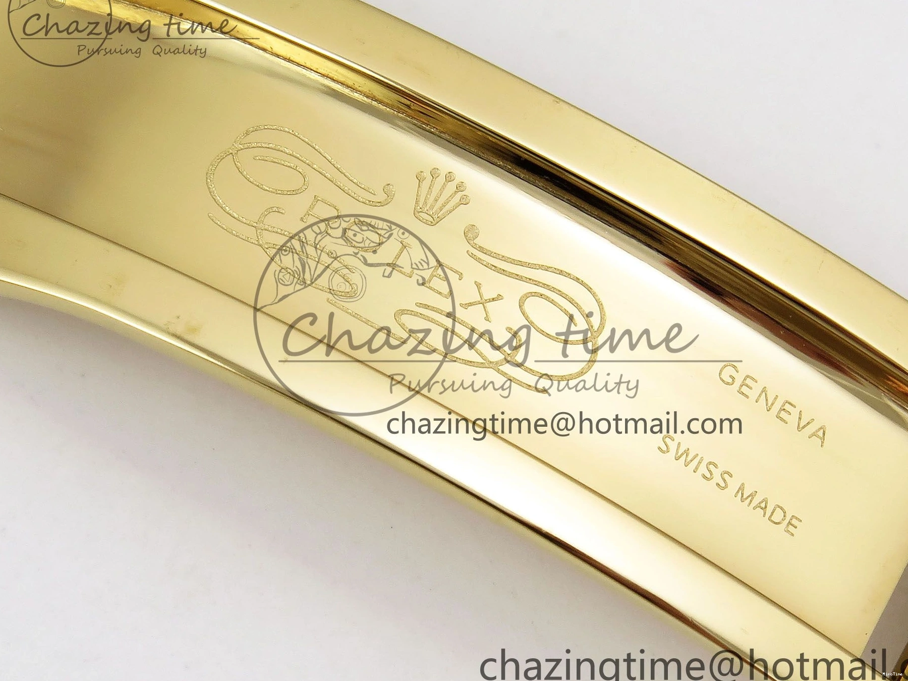 MiroTime 0408 Day Date 40 YG JDF Gain Weight 904L Steel White Roman Dial on President Bracelet VR3255 V Functional 1369